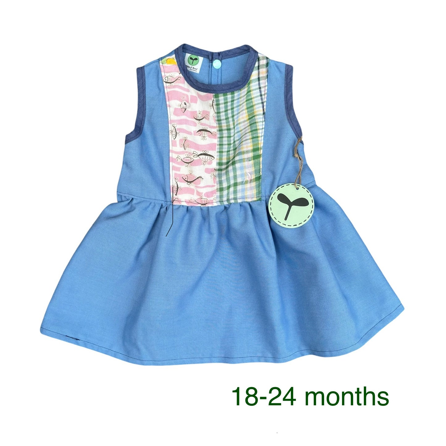 A Wildflower Dress Quilted Blues