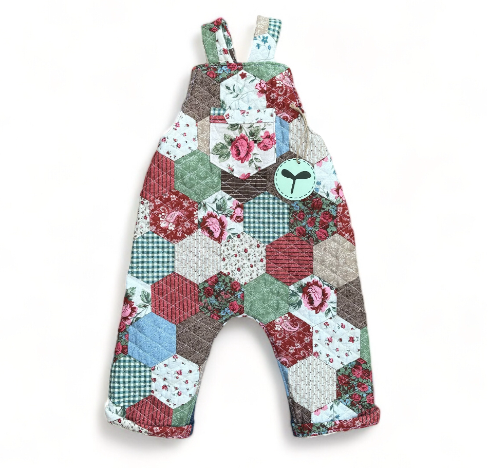 Forager Overalls - Roses are Red, Violets are Blue (Dark Blue Pant)