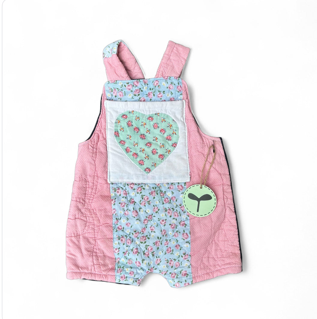 Forager Overall Short Green Heart