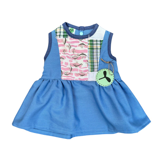 A Wildflower Dress Quilted Blues