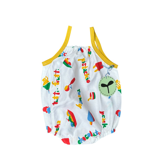 Sproutling One Piece Ice cream w/ Yellow Straps