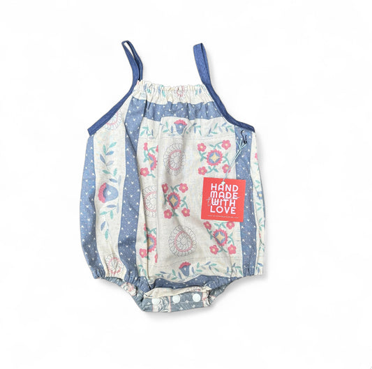 Sproutling One Piece Blue Flowers